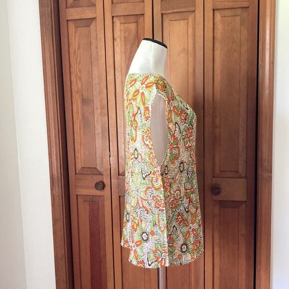 Essentials by Milano Floral Sleeveless Pullover, Size XL - Picture 2 of 8